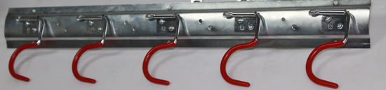 新款红色塑胶吊钩配铝导轨（TH-007）